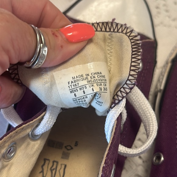 Converse Chuck Taylor All Star Low top sneakers plum M7 W8 - Picture 5 of 5